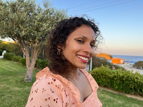 Customer photo review of Ocean Link Drop Earrings