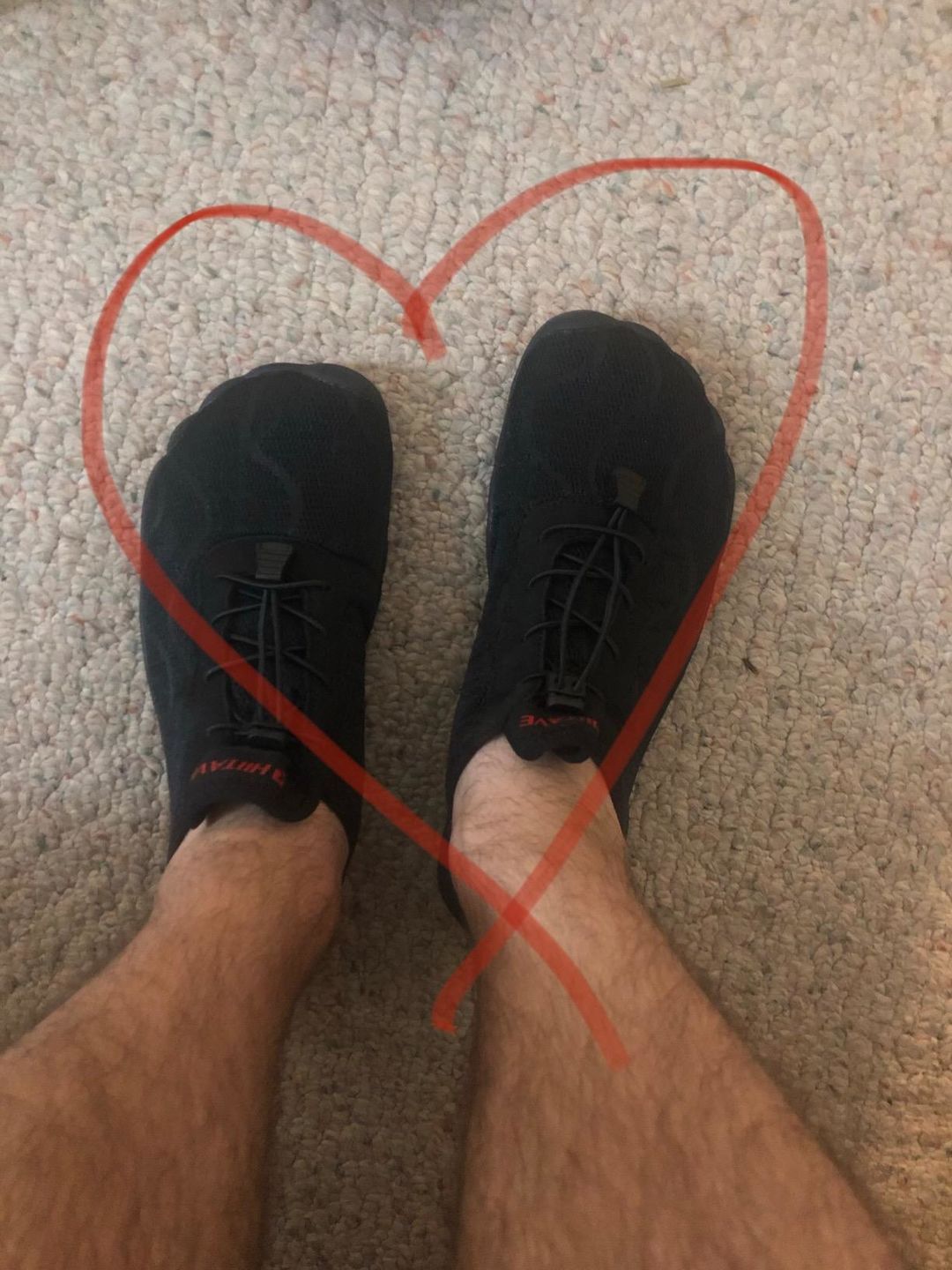 Customer photo review of Hiitave Men's Barefoot Mesh Water Shoes