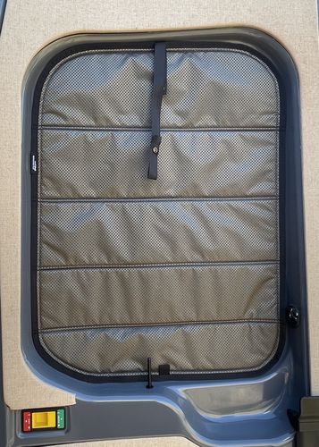 Customer photo review of Transit - Rear Door Shades (set)