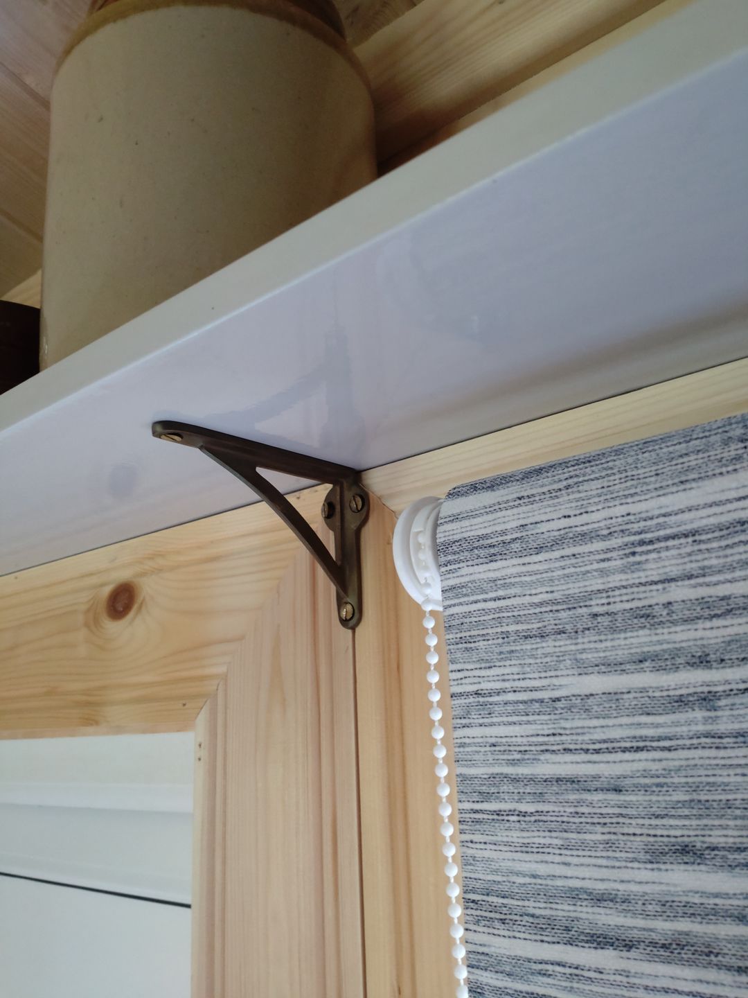 Customer photo review of Ironbridge Aged Brass Shelf Brackets