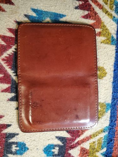 Customer photo review of No.52 | 'Buck Brown' Vertical Leather Wallet