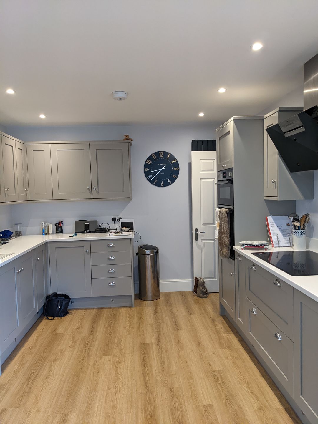 Customer photo review of Thomas Kent London. Mulberry Wall Clock 20" (51cm) Midnight Blue