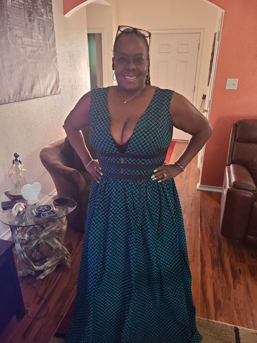 Customer photo review of African Print Deka Dress