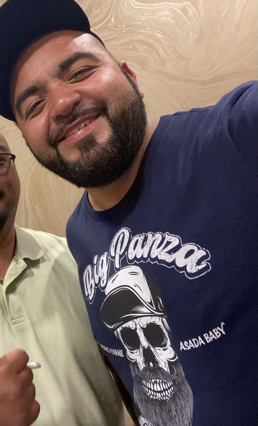 Customer photo review of Premium Big Panza Crew Chingon T-shirt