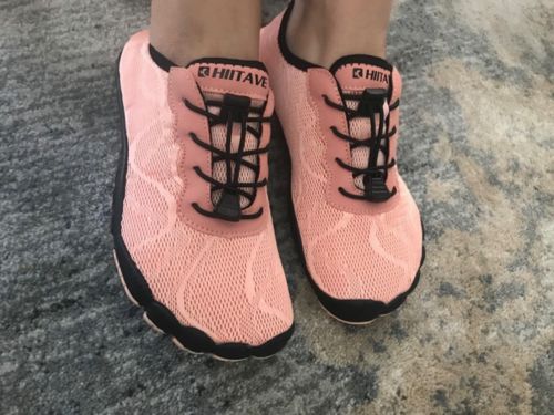 Customer photo review of Hiitave Women's Barefoot Mesh Water Shoes