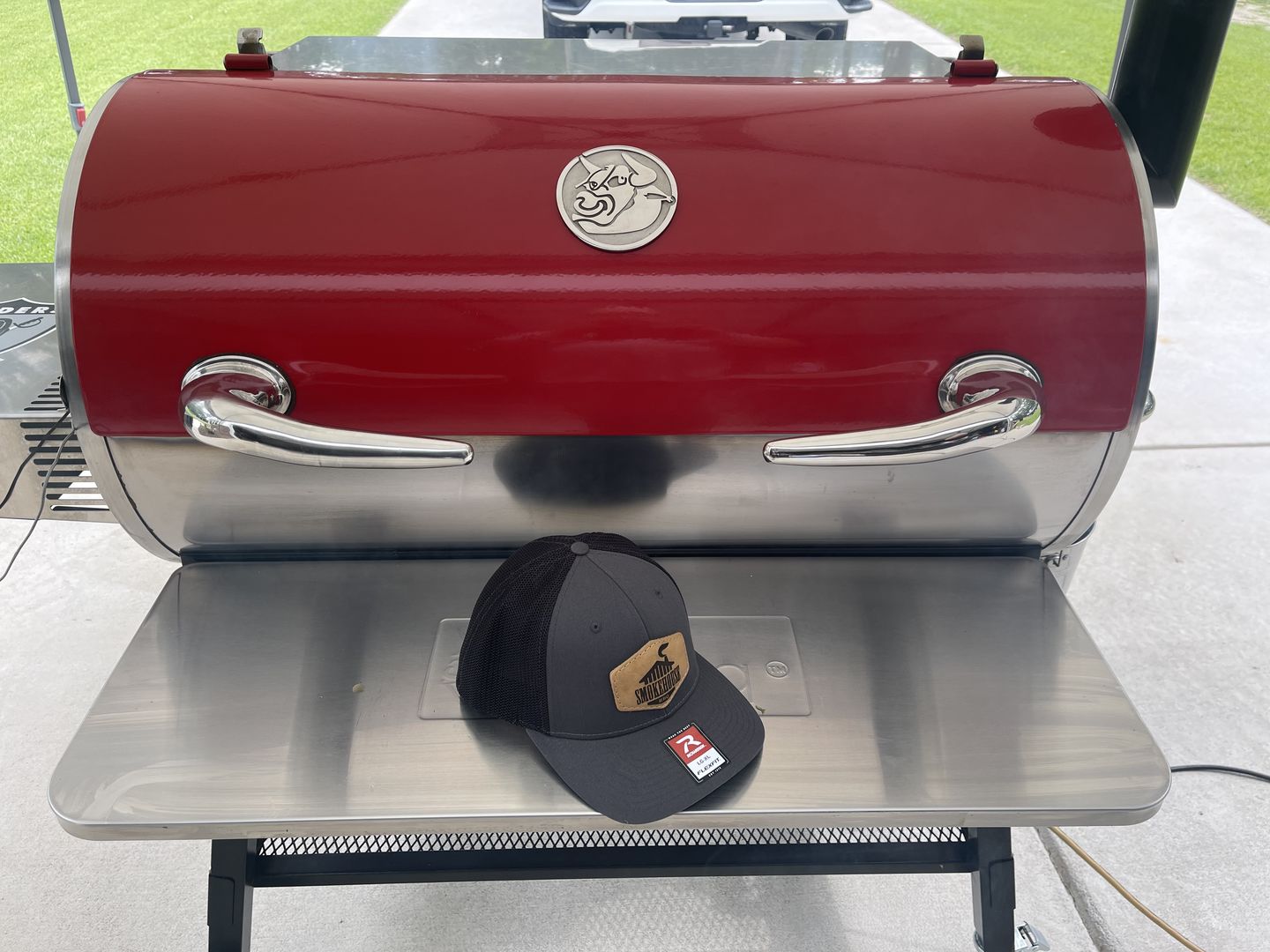 Customer photo review of Richardson 110 Flexfit Custom Leather Patch Hat