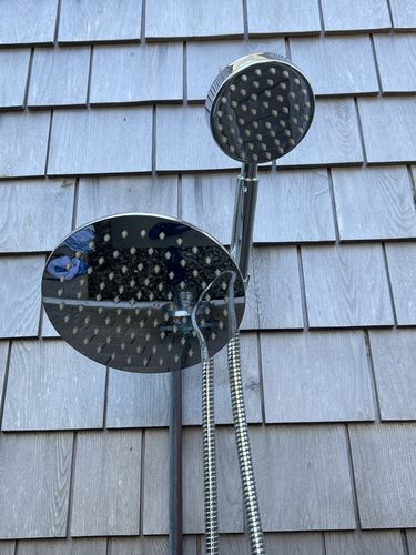Customer photo review of 1-Spray Dual Shower Head Set