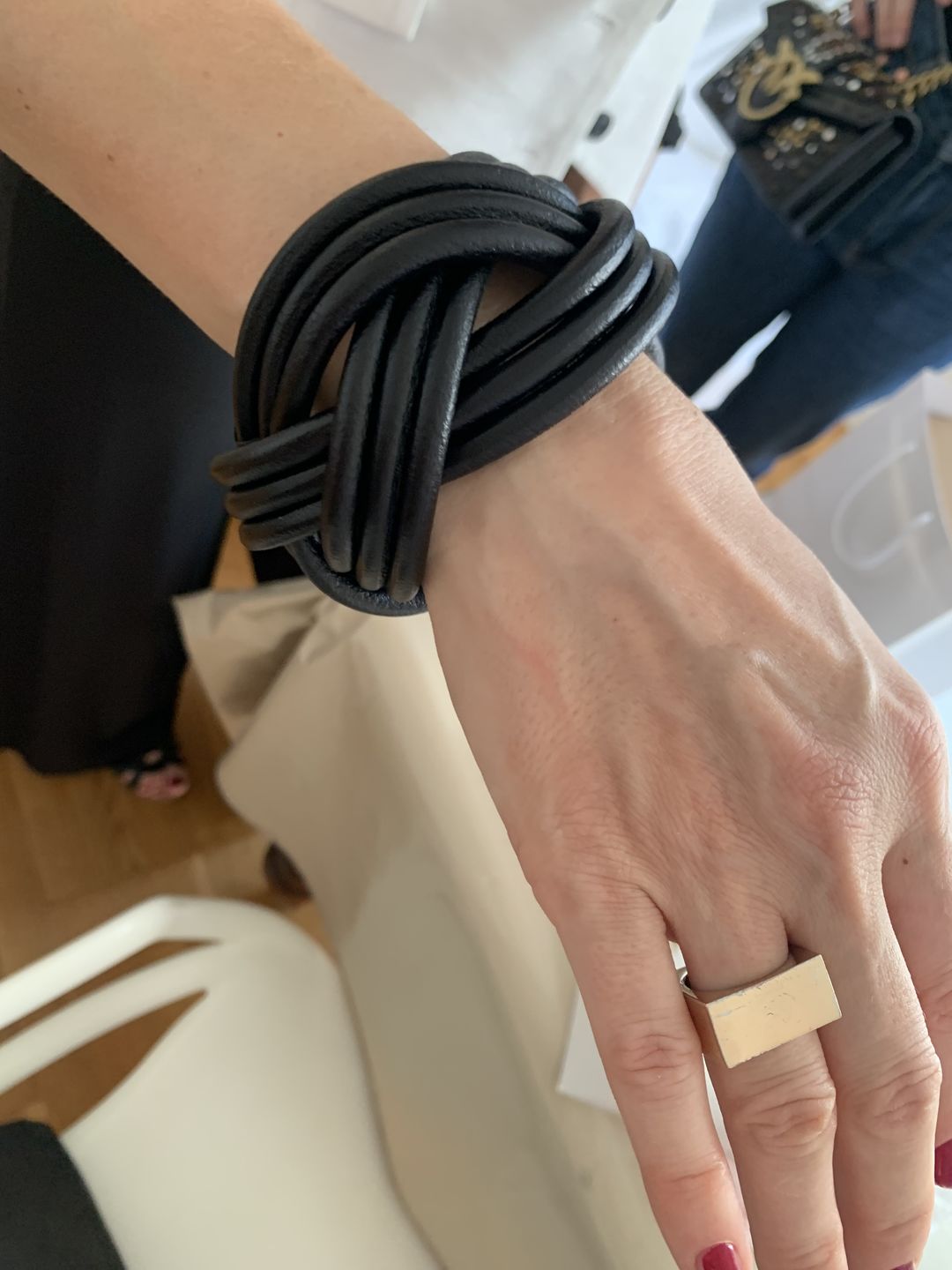 Customer photo review of Bracciale pelle Nodomoro Nero Tulsi