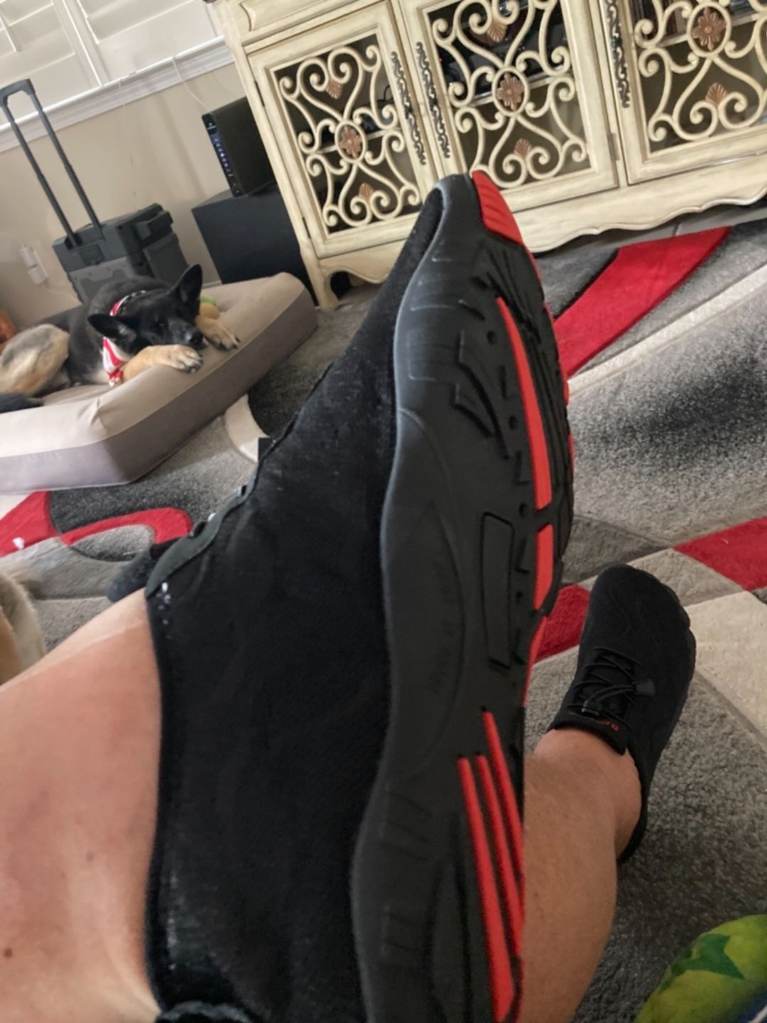 Customer photo review of Hiitave Men's Barefoot Mesh Water Shoes