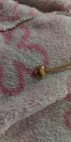 Customer photo review of Women's Choker Necklace Heart Pendant