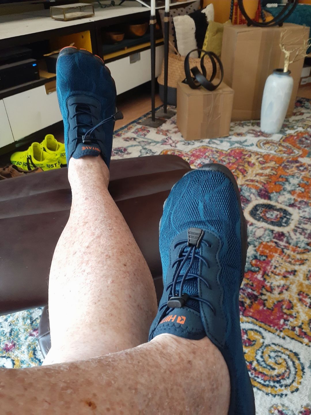 Customer photo review of Hiitave Men's Barefoot Mesh Water Shoes