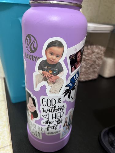 Customer photo review of Custom Printed Stickers