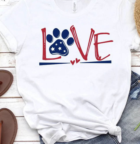 Customer photo review of Dog Love Colored Print Version 2 T-Shirt - Project 2520