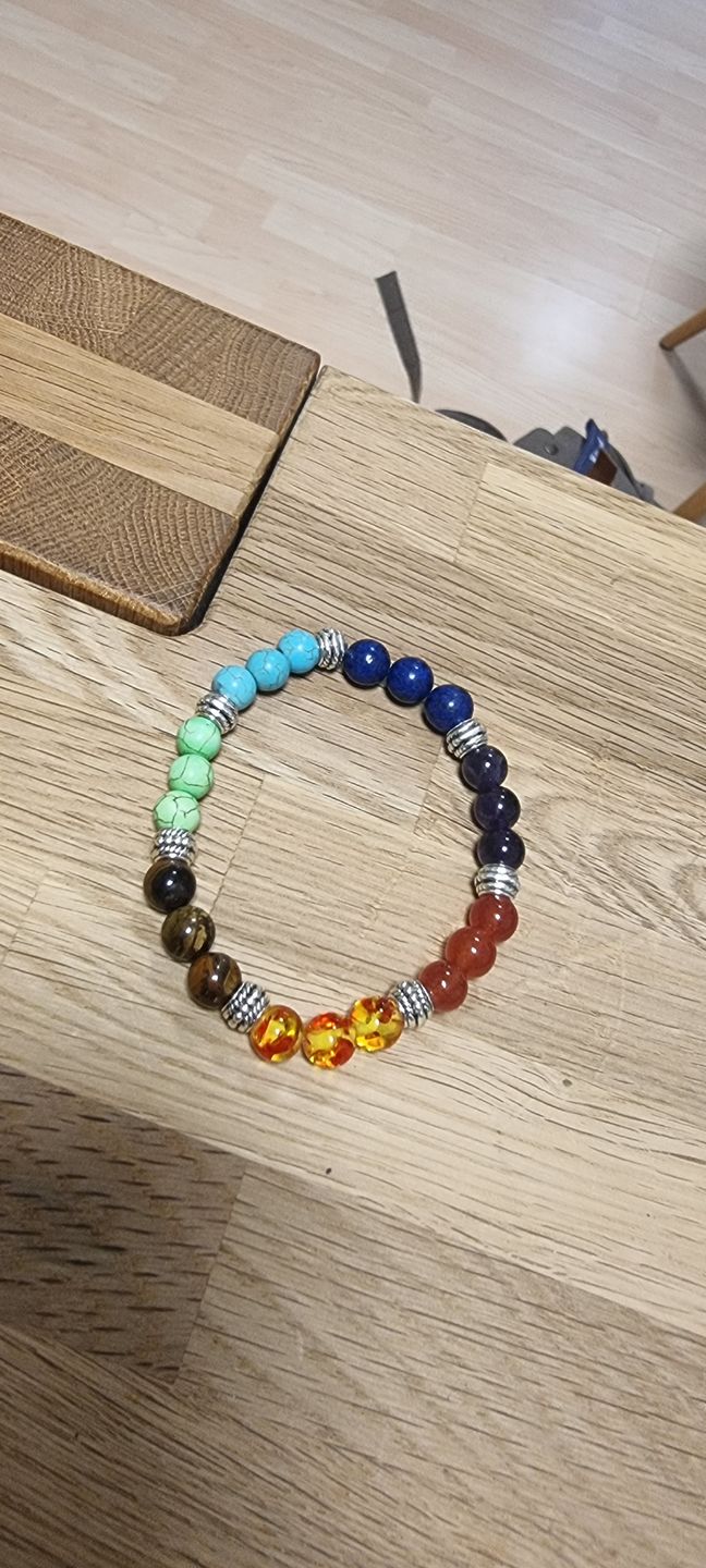 Customer photo review of CHAKRA Armband 7 Steine