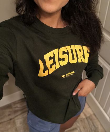 Customer photo review of Light Sol Leisure Pullover, Military Green