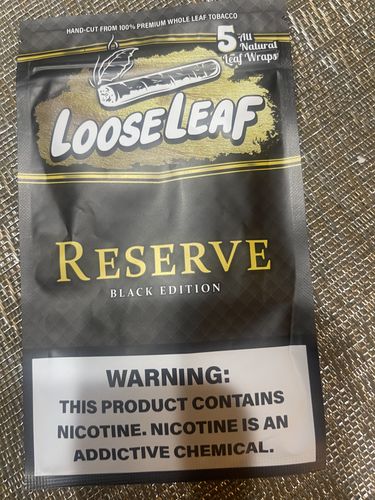 Customer photo review of Reserve Black Edition LooseLeaf (40 Count)