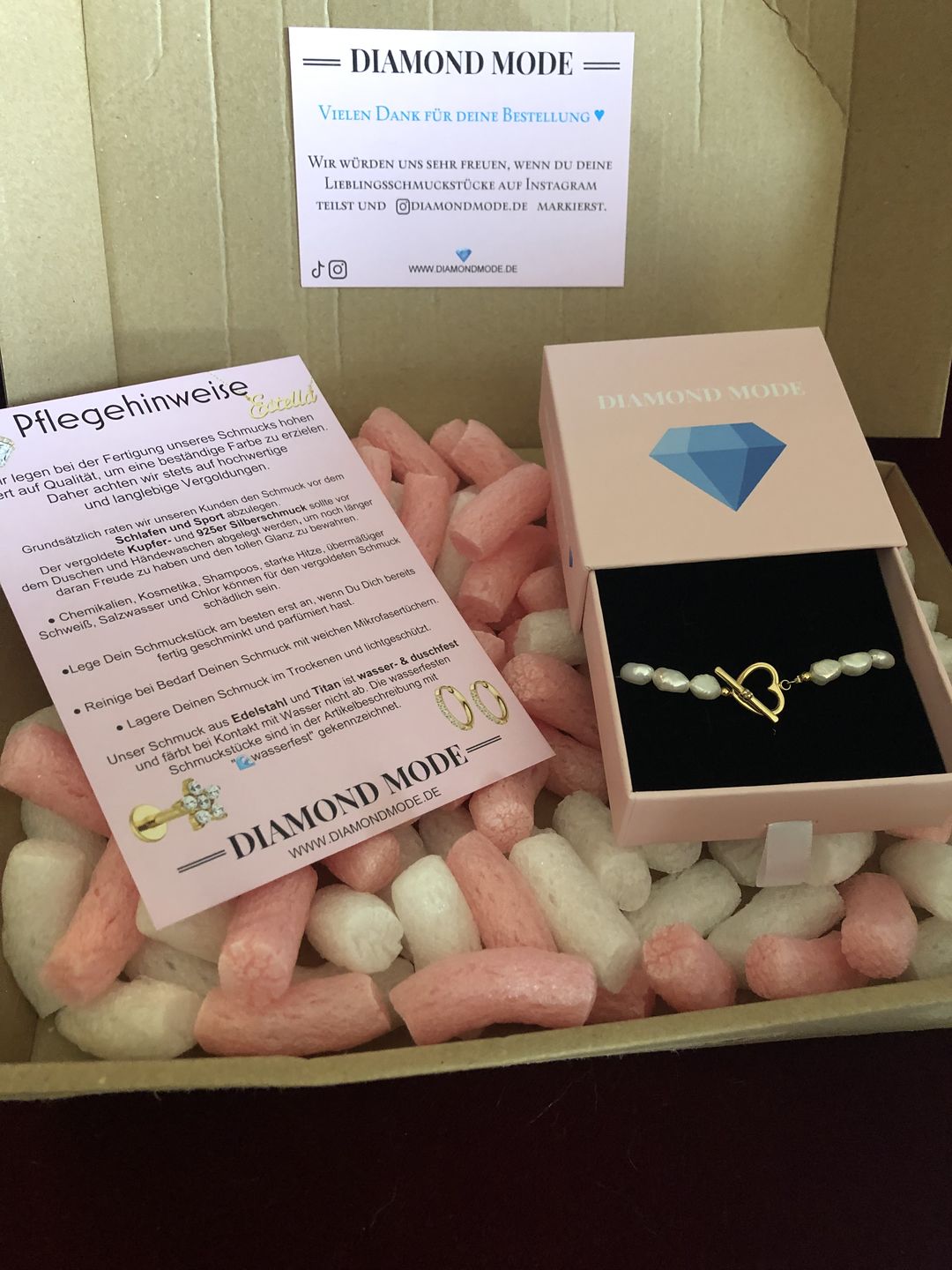 Customer photo review of Pearl Heart Armband | Süßwasserperlen