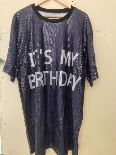 Customer photo review of Sequined On-trend Mini Dress