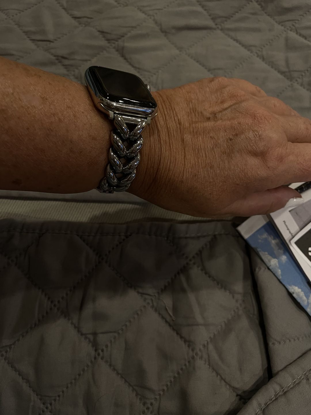Customer photo review of Herringbone Band for the Apple Watch