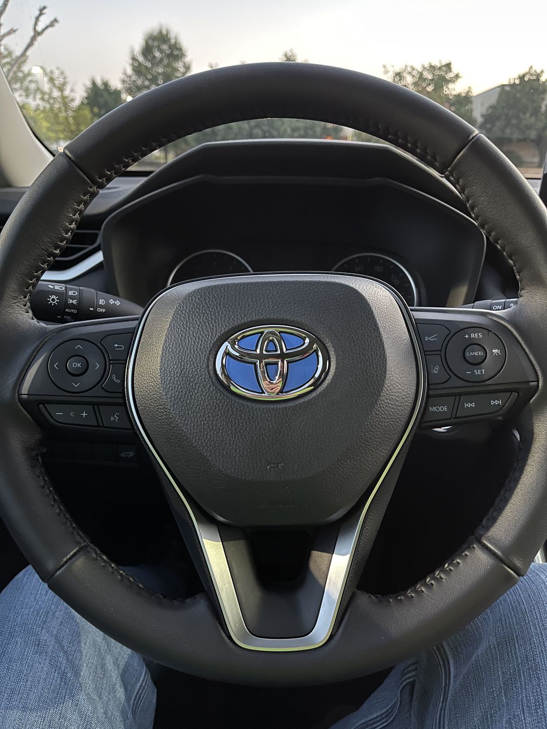 Customer photo review of Custom Color Steering Wheel Accessory for Toyota vehicles