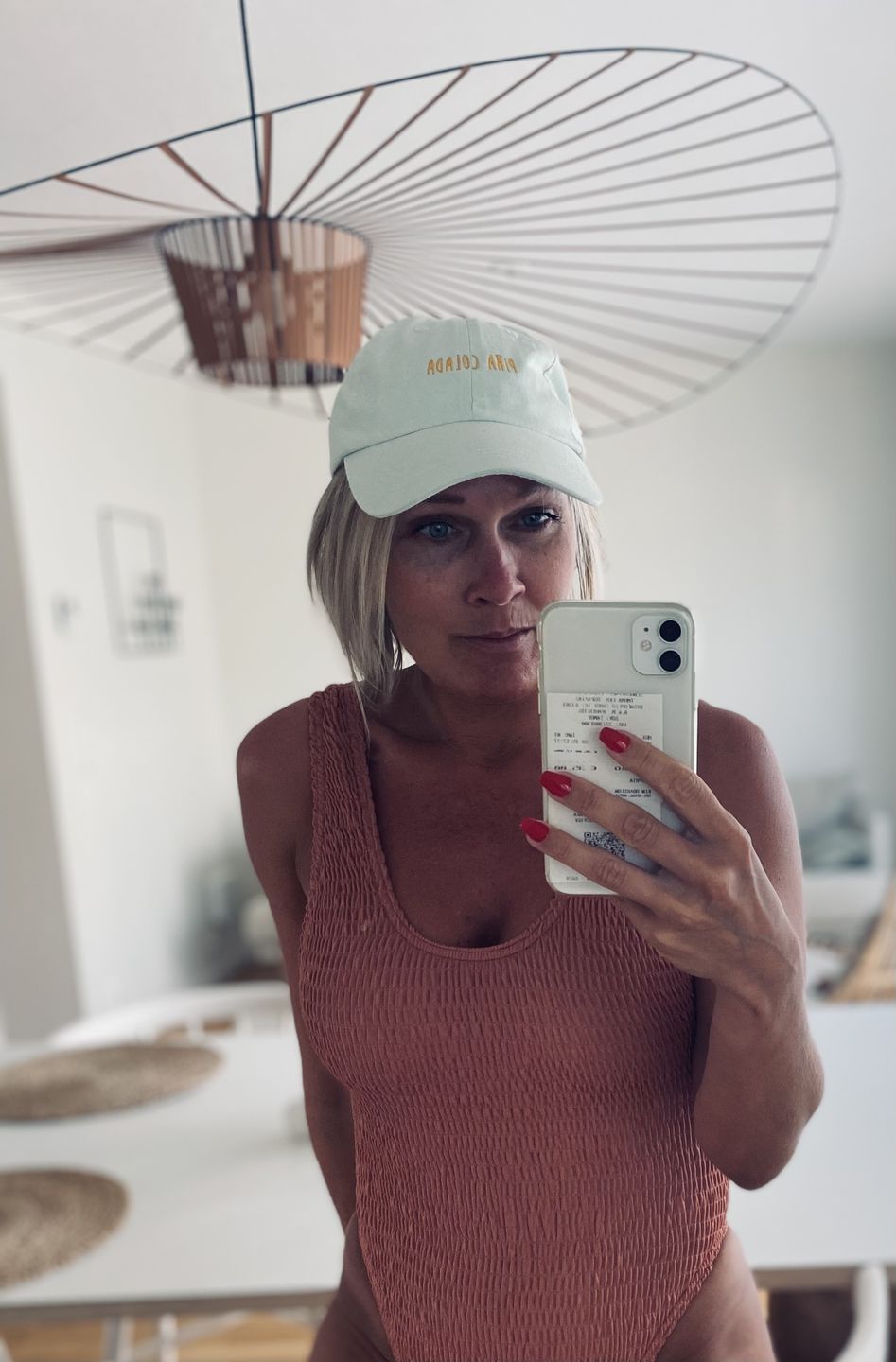 Customer photo review of The Piña Colada Pastel Hat