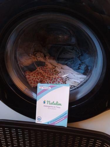 Customer photo review of Eco-Tiras de Detergente 40 lavados Natulim