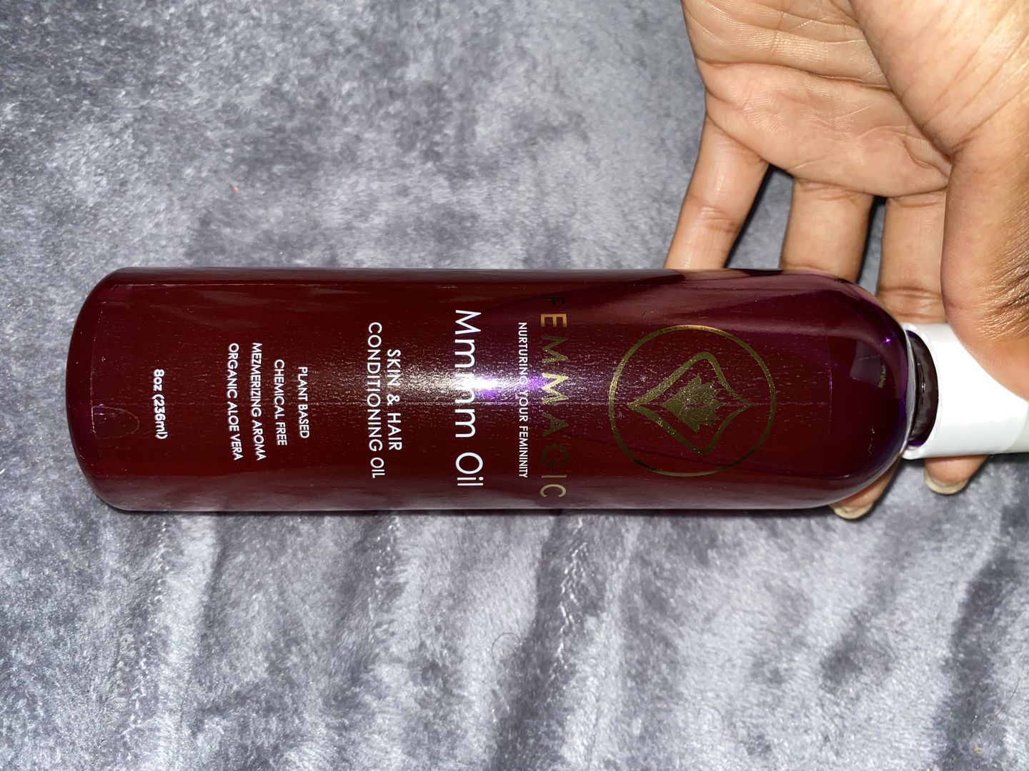 Customer photo review of Mmmm Oil (8 Oz)