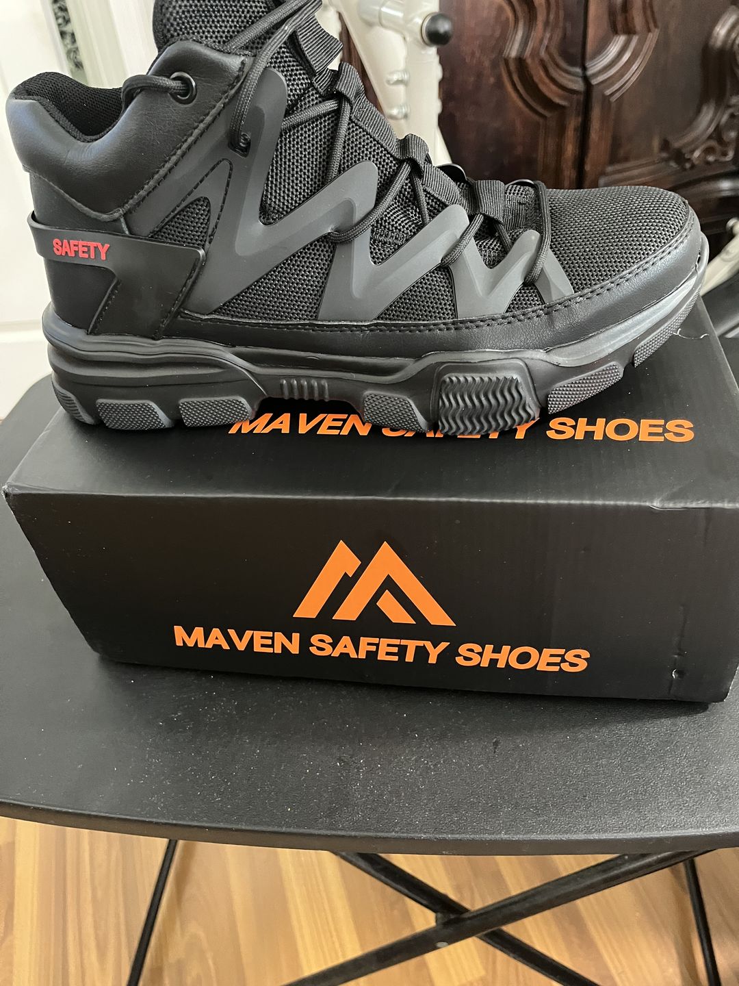 Customer photo review of Maven Unisex Composite Toe Lightweight Safety Shoes