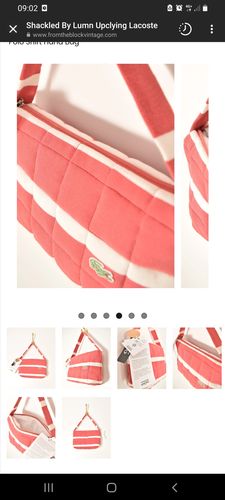 Customer photo review of Shackled By Lumn Upclying Lacoste Polo Shirt Hand Bag