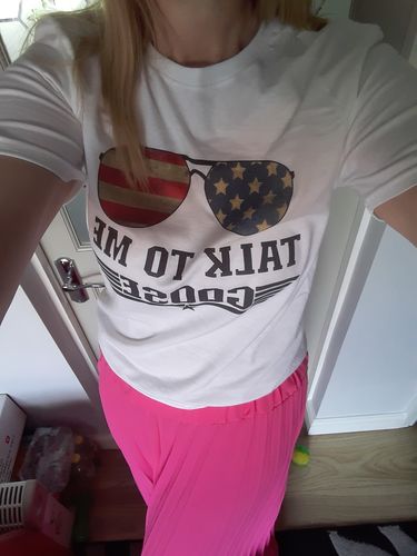 Customer photo review of Top Gun Talk To Me Goose T-Shirt