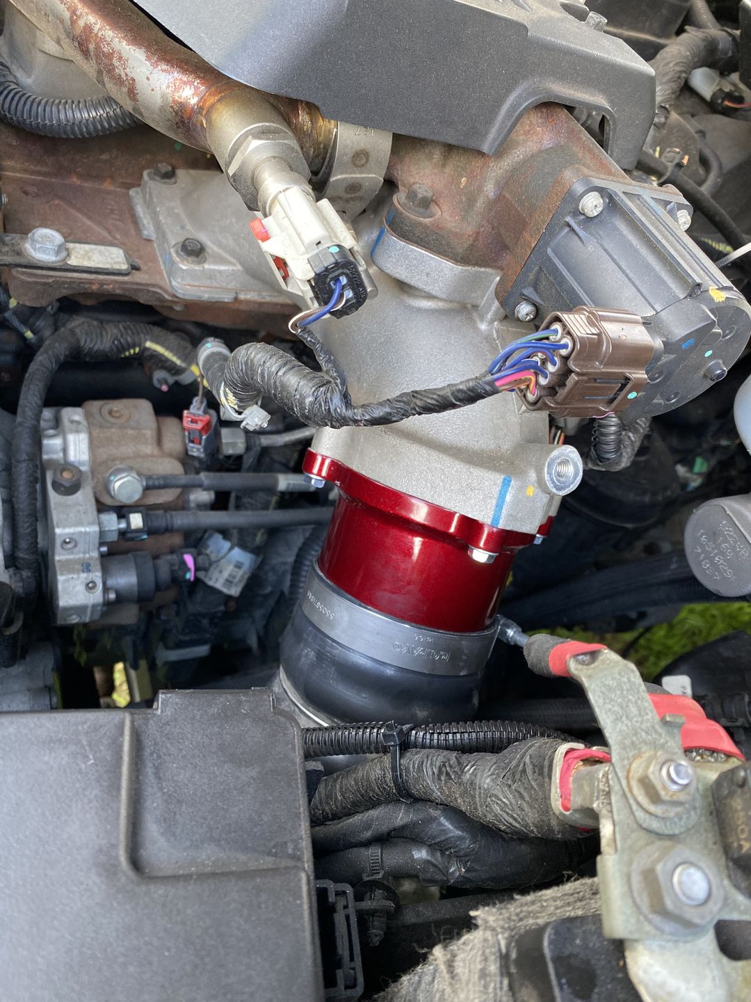 Customer photo review of 2007.5-2023 Cummins Throttle Valve Delete (I67-INT-A019)
