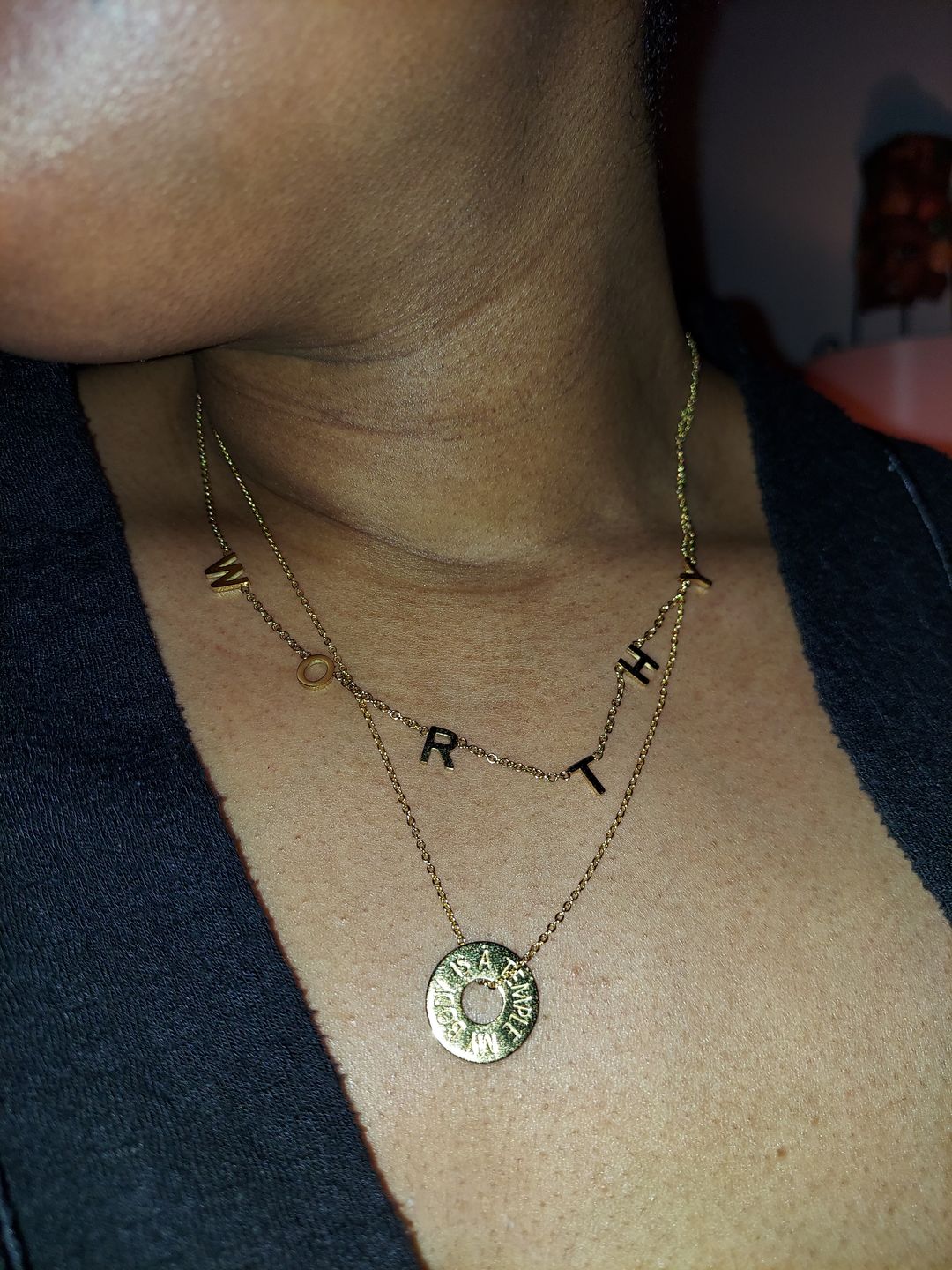 Customer photo review of WORTHY NECKLACE