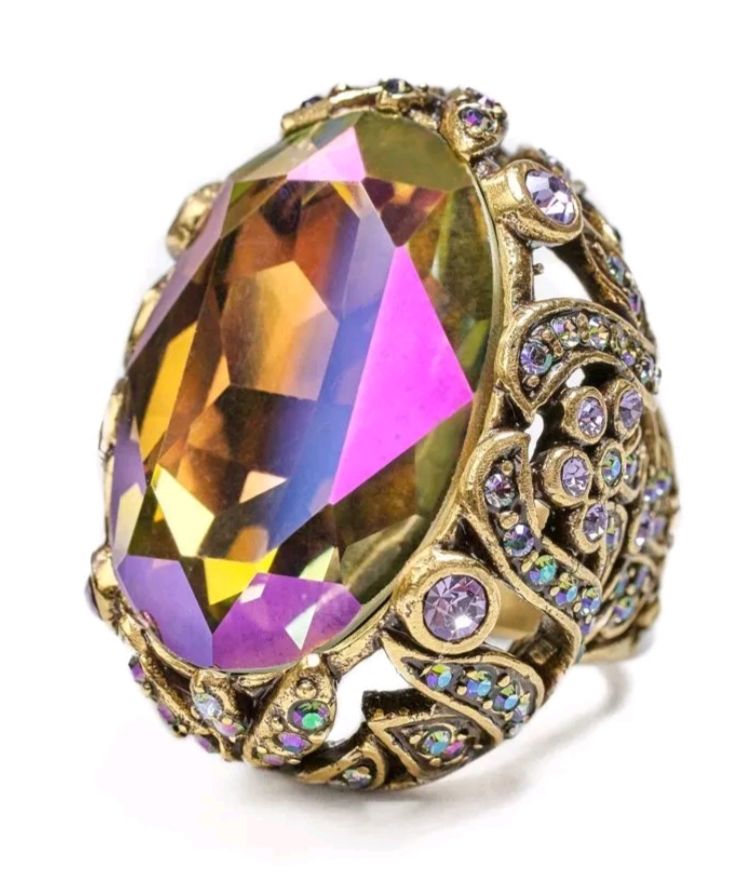 Customer photo review of HEIDI DAUS® "Dare To Wear" Oversized Crystal Cocktail Statement Ring
