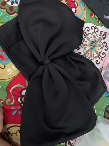 Customer photo review of Solid Color Undeniable Bowknot Design Vest