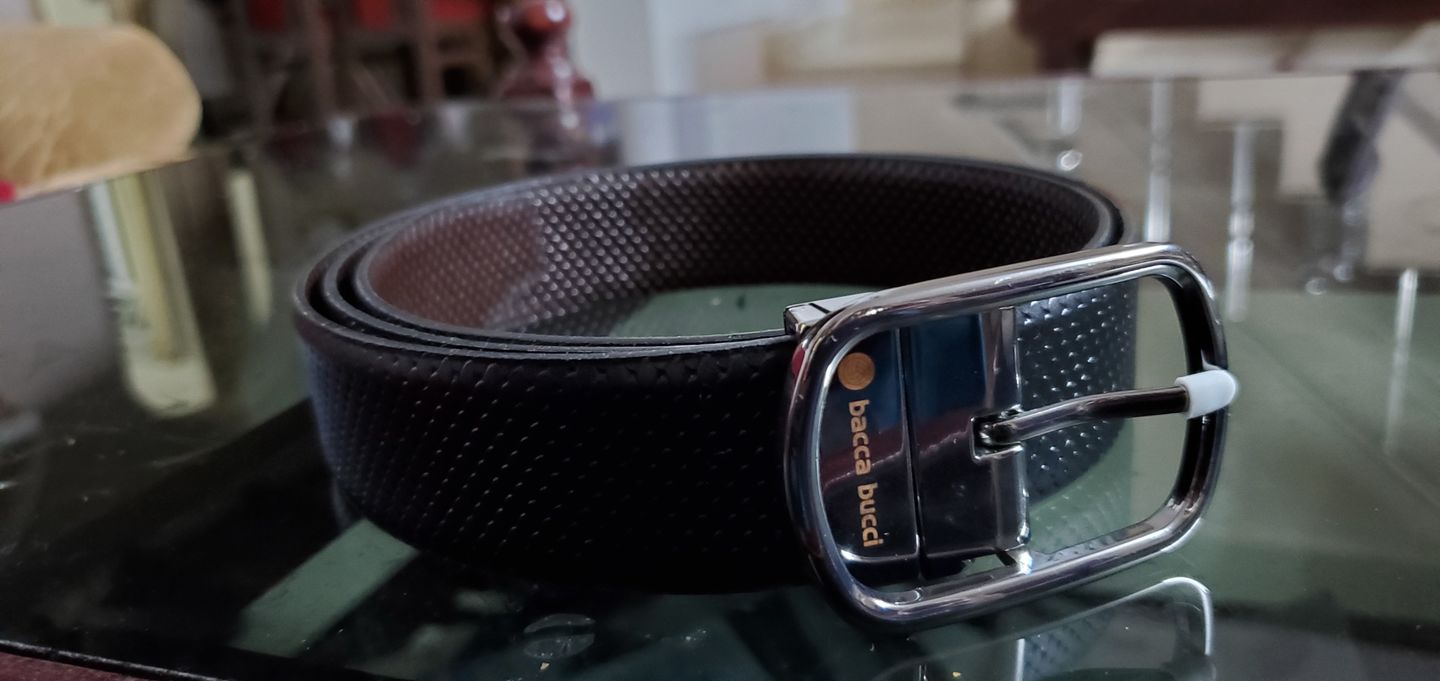 Customer photo review of Bacca Bucci Auto reversible dress belt with Genuine Leather