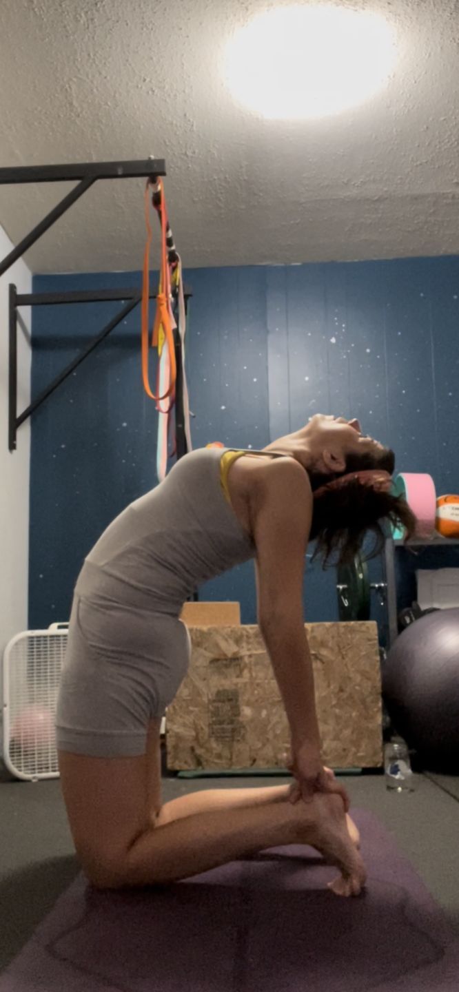 Customer photo review of Stonewash Light Grey Short Yoga Jumpsuit
