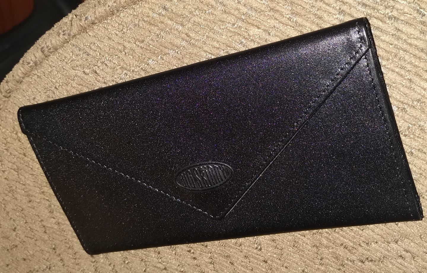 Customer photo review of Leather Slimvelope Black
