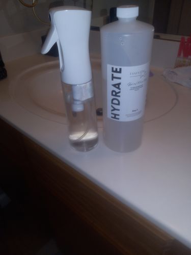 Customer photo review of Loc Hydrating Misting Spray: Step 3