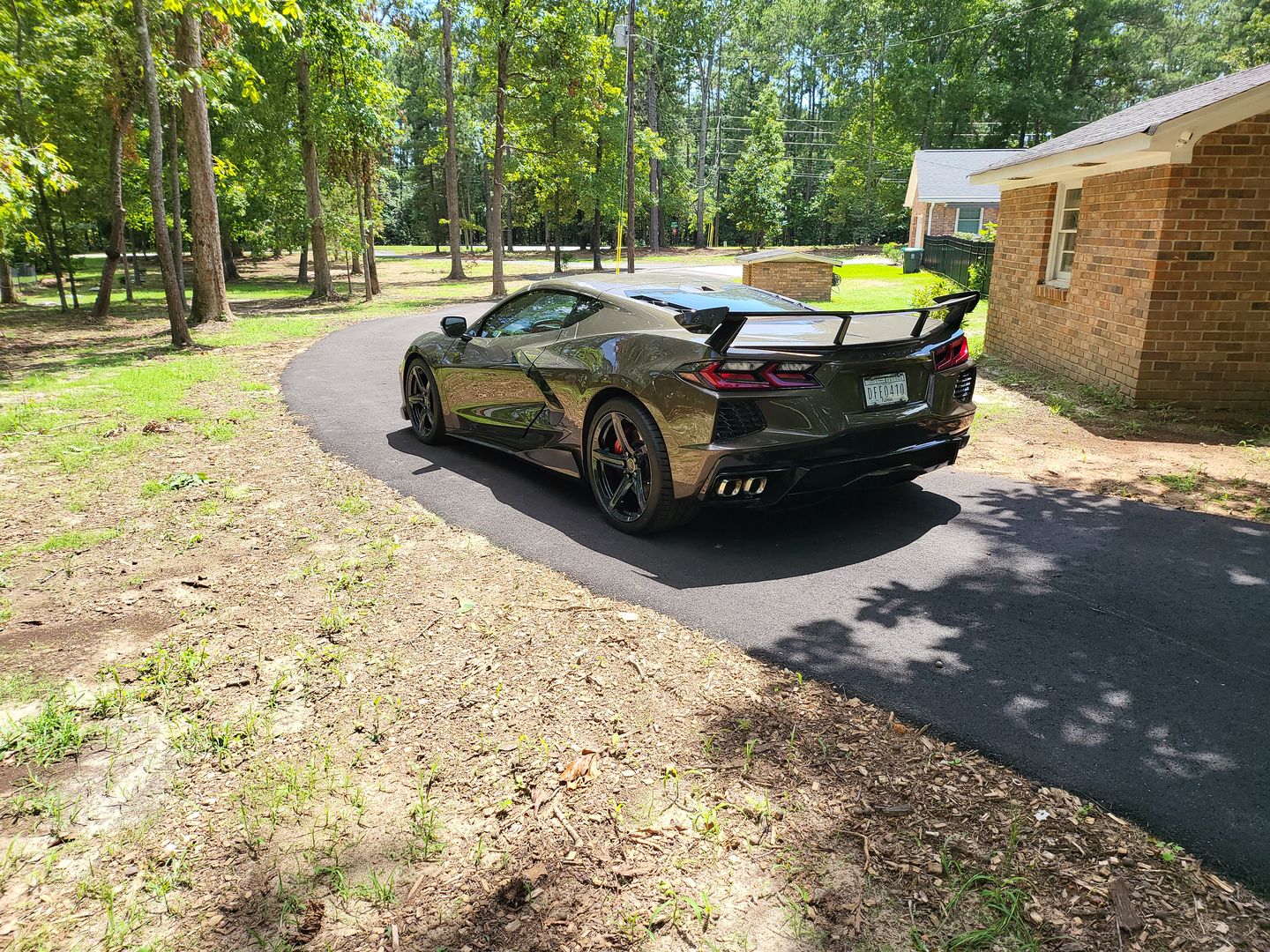 Customer photo review of Chevrolet Corvette C8 Rear Trunk Spoiler High Wing
