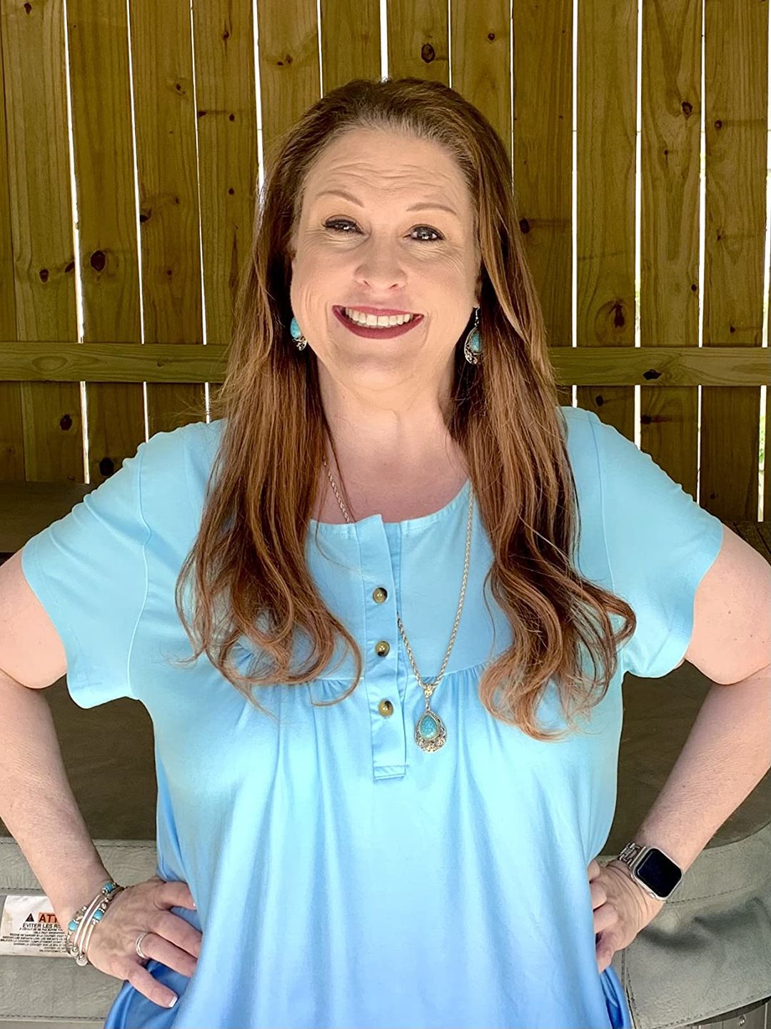 Customer photo review of Brown Hair with Blonde Highlights Women Hair Toppers for Volume #4/27/4