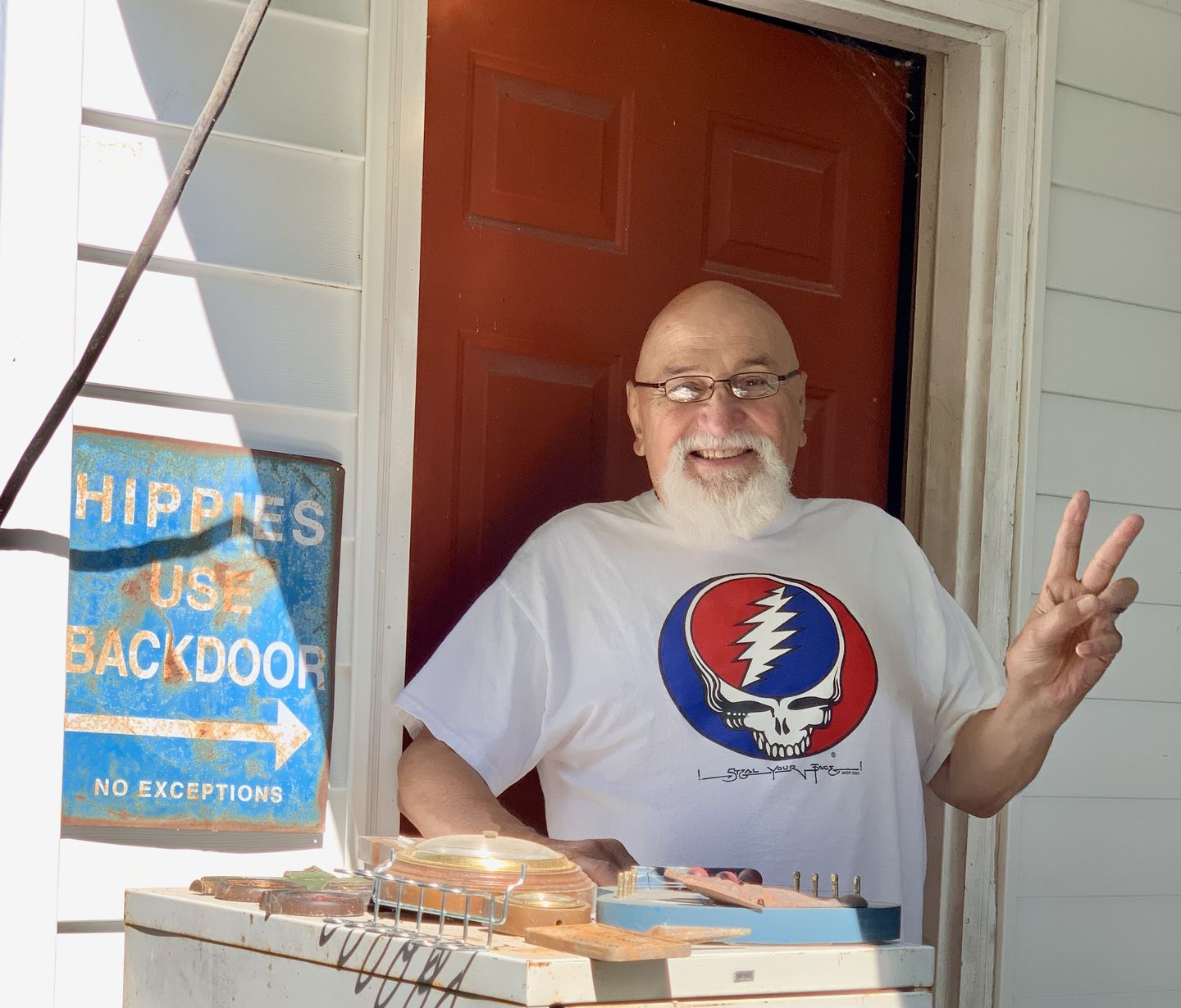 Customer photo review of Grateful Dead Steal Your Face T Shirt