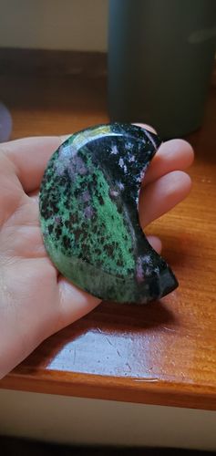 Customer photo review of Ruby Zoisite Moons- LARGE
