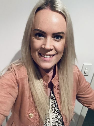 Customer photo review of Austere suede touch jacket - Blush