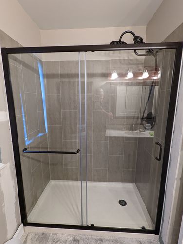 Customer photo review of 1-Spray Dual Shower Head Set