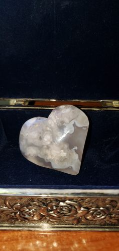 Customer photo review of Flower Agate Hearts