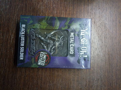 Customer photo review of Black Luster Soldier Collectible Metal Card