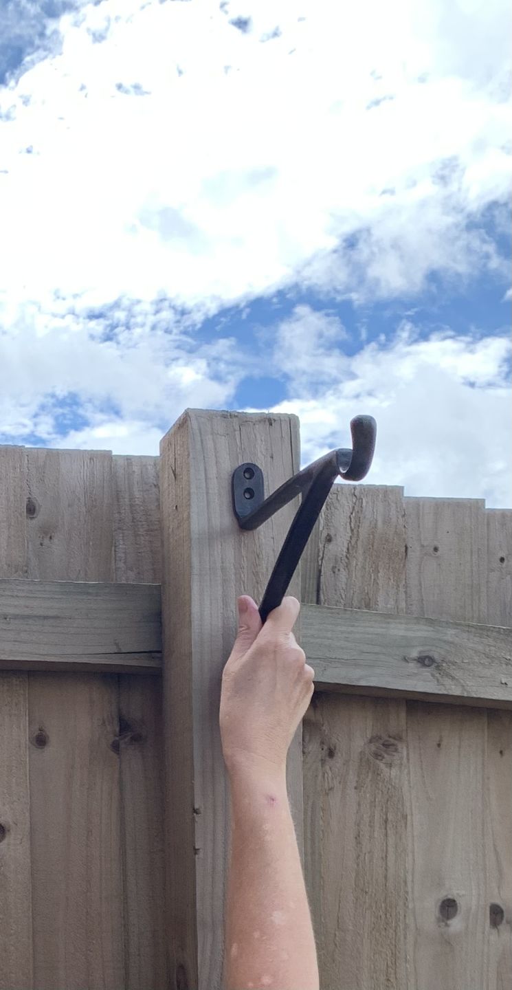 Customer photo review of 7 & 10 Inch Cast Iron Hanging Hook Bracket