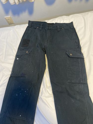 Customer photo review of Vintage Carhartt Cargo Work Pants Size 34 x 32