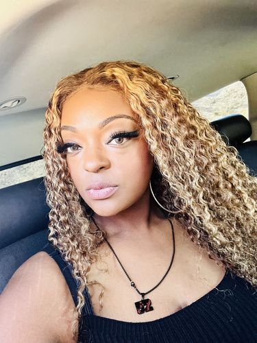 Customer photo review of Kyra C.Brown Contact Lenses(12 months wear)