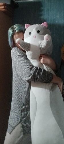 Customer photo review of Long Cat Plush